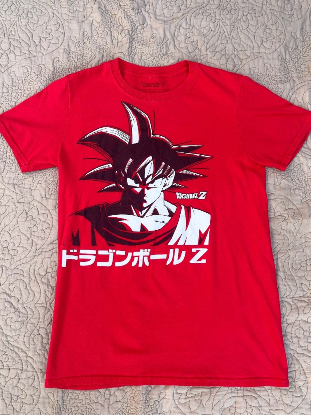 Dragon Ball Z Goku T Shirt Mens Small Red Anime Graphic Tee Toei DBZ Manga